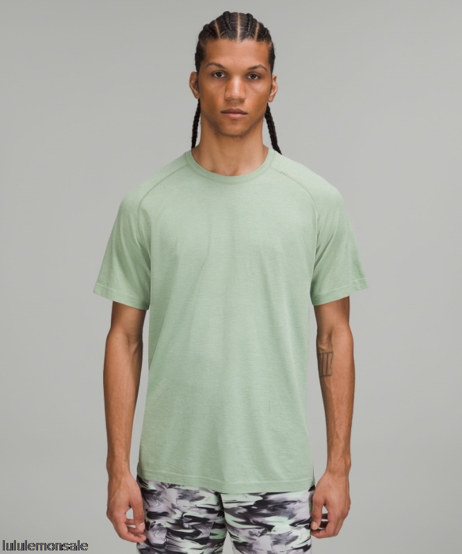 Lululemon Deutschland DELULU775 | Lululemon Deutschland Laurel Green Metal Vent Tech Kurzarmshirt 20